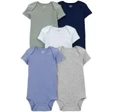 Carter's Baby Boys 5-Pack Short-Sleeve Bodysuits