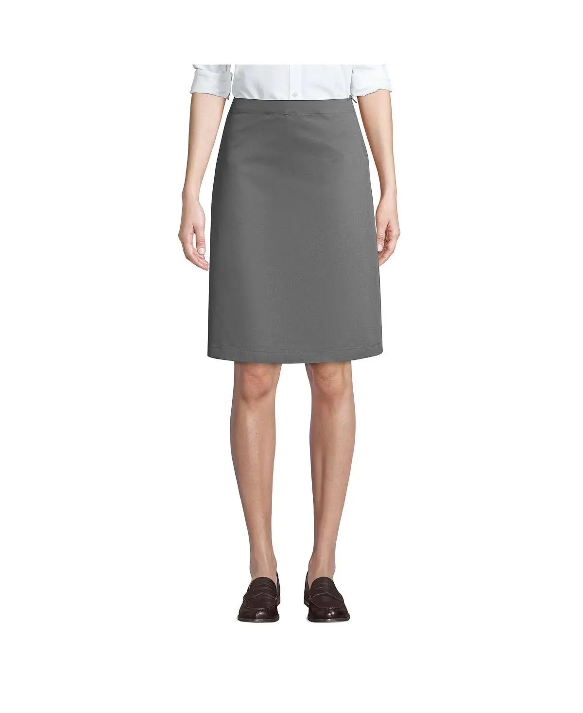 Women's Lands' End Blend Chino Skort Top of Knee