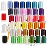 New brothread 40 Brother Colors Polyester Embroidery Machine Thread Kit 500M