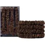 Slip Pure Silk Skinny Scrunchies Light Brown