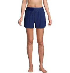 Lands' End Women's Curvy Fit 5" Quick Dry Swim Shorts with Panty