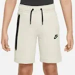 Nike Boys Tech Fleece Shorts - Grey/Black Size L