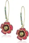 Betseys Flower Hook Earrings Multi | Betsey Johnson