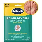 Dr. Scholl's Rough, Dry Skin Ultra Exfoliating Foot Mask 3 Pack, Gently peels and Softens, with Urea, Dead Skin Remover