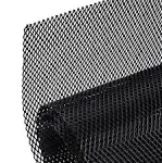 AggAuto Universal 40&#034;x13&#034; Car Grill Mesh - 100x33cm 3x6mm Rhombus, Black 