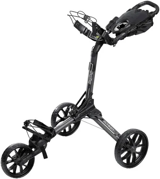 Bag Boy Nitron Auto-Open Push Cart (Graphite/Char<wbr/>coal) Compact Golf NEW