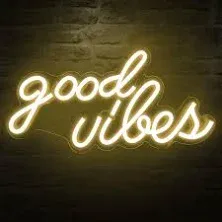 DECANIT Good Vibes Neon Sign