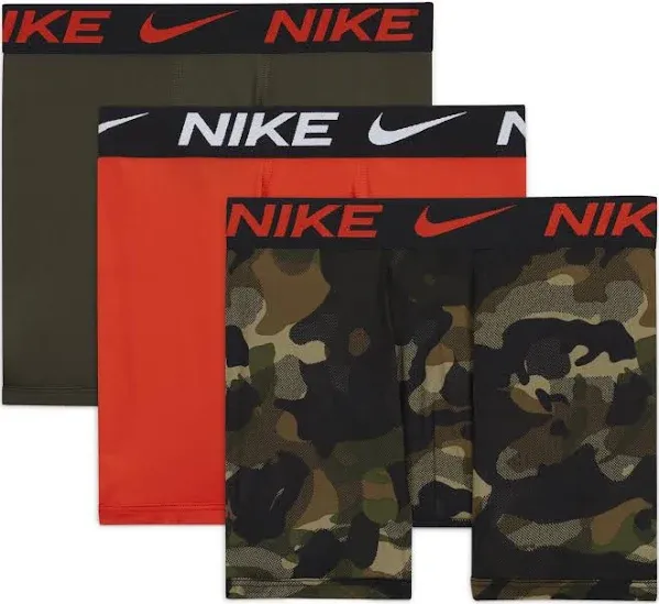 Nike Boys Dri-Fit Essential Micro 3 Pack Boxer Brief Underwear Youth Med 10/12