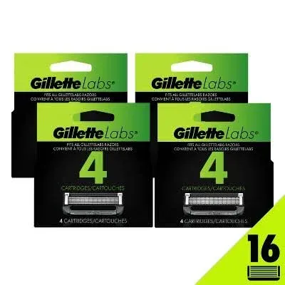 Gillette Labs Razor Blade Refills - 4 ct