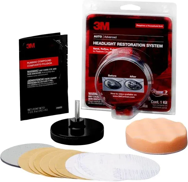 3M 39008 Headlight Lens Restoration System