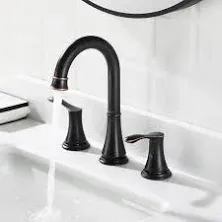 Two-Handle High Arc Bathroom Faucet with Metal Pop up Drain and Cupc Faucet Supp