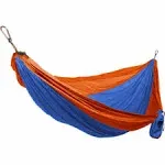 Grand Trunk Double Deluxe Hammock with Straps Orange/Blue