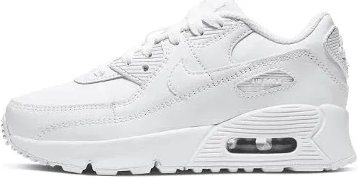 Little Kid&#039;s Nike Air Max 90 LTR White/White-Gr<wbr/>ey Fog (CD6867 118)