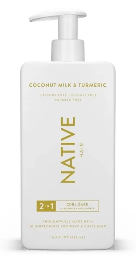 Native Coconut Milk & Turmeric Curls 2-in-1 Shampoo & Conditioner - 16.5 fl oz