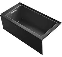 Kohler K-1956-LA Underscore 60" x 30" Alcove bath with integral apron, integral flange and Left-Hand Drain K-1956-LA-7