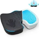 EcoNour Coccyx Cushion Memory Foam Pain Relief Cushion For Back Support Sciatica Tai