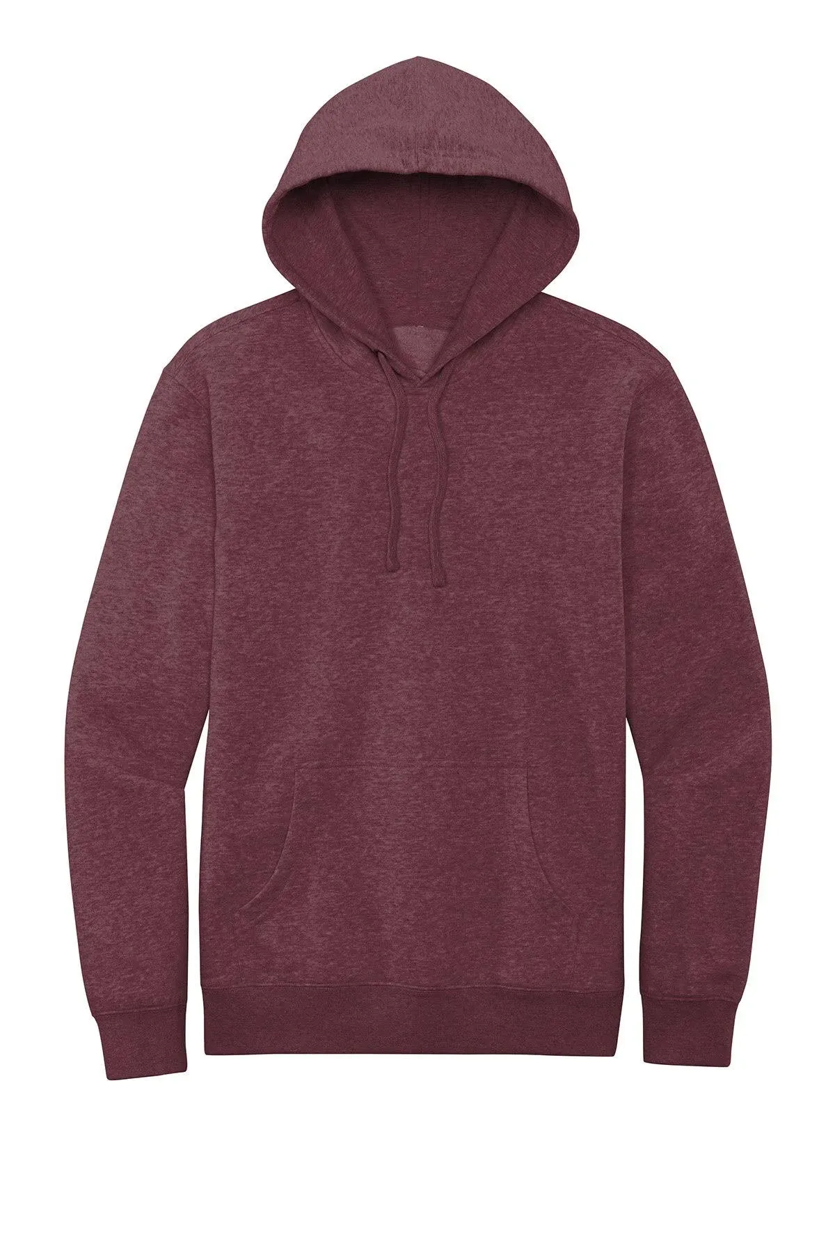 District DT6100 V.I.T. Fleece Hoodie - Heathered Cardinal - XS