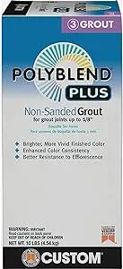 Custom Building Products Polyblend Plus Indoor and Outdoor Platinum Non-Sanded Grout 10 lb