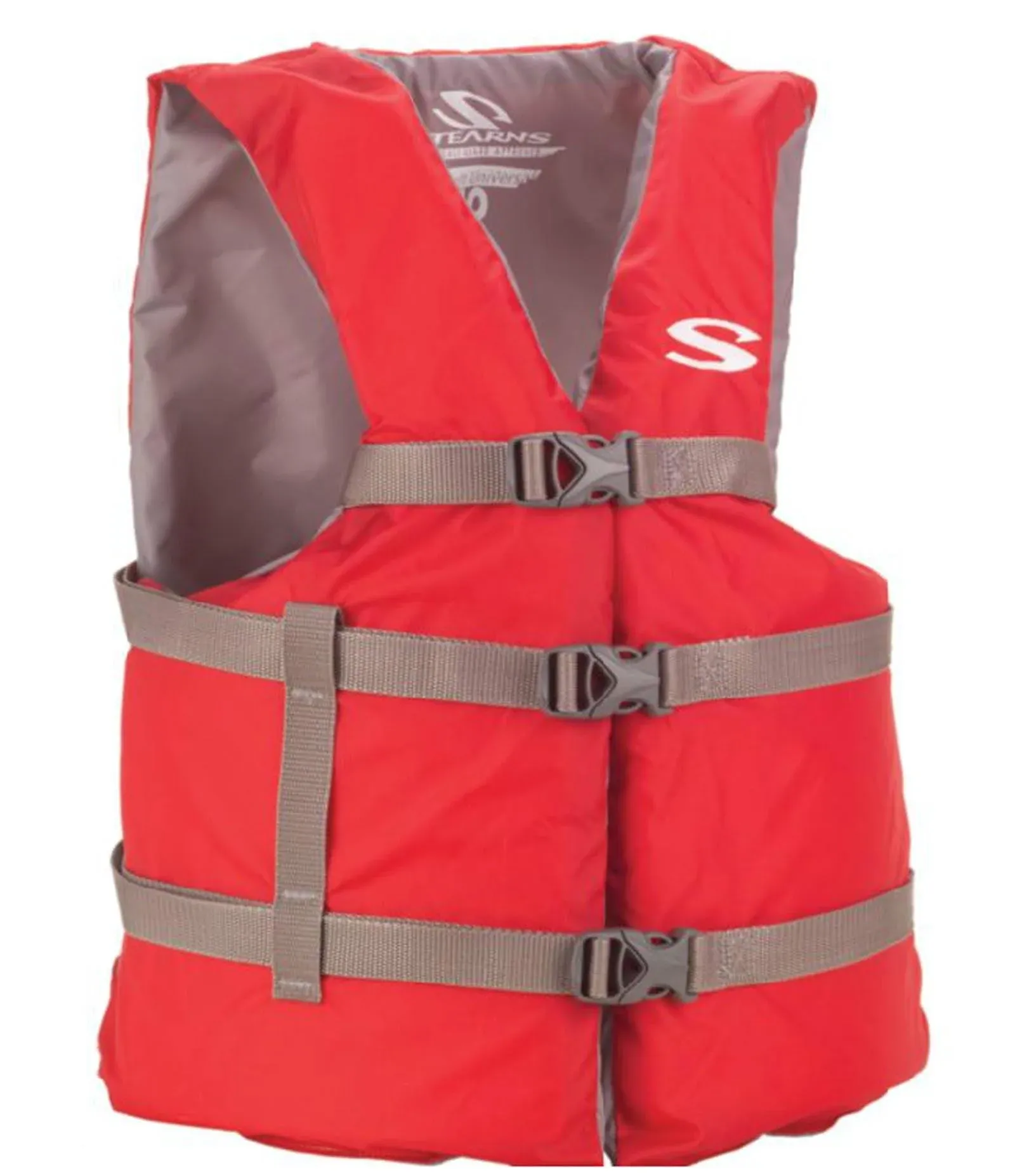 Stearns Classic Series Adult Universal Life Jacket - Red 2159438 UPC 04441102...