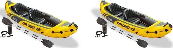 Intex Explorer K2 2 Person Inflatable Kayak Set