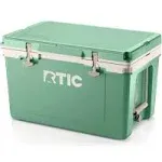 RTIC 52 qt Ultra-Light Hard-Sided Ice Chest Cooler, Sage/Beach, Fits 76 Cans