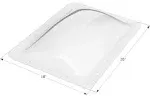 Icon Technologies 18&#034;W x 26&#034;L White Rectangular Outer Skylight