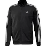 Adidas Men&#039;s Essential 3-Stripes Tricot Track Top/Jacket Black (Size XL) NEW 