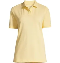 Lands' End Women's School Uniform Short Sleeve Mesh Polo Shirt