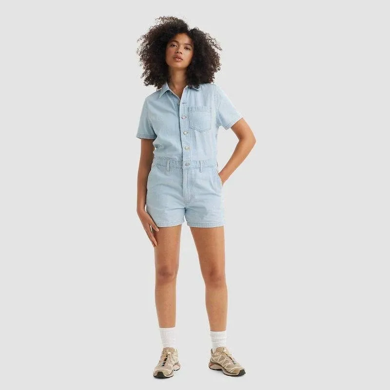 Levi's Heritage Short Sleeve Romper - Women's - Enjoy The Ride S