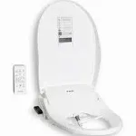 Hulife HLB-3000ER 21" Elongated White Electric Bidet Toilet Seat with Wireless Remote Control