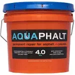 Aquaphalt 4.0 Black Water-Based Asphalt and Concrete Patch 3.5 Gal