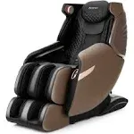 Therapy 21 - 3D SL-Track Electric Full Body Zero Gravity Shiatsu Massage Chair with Heat Roller-Brown