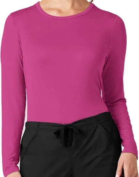 "WonderWink Layers Women's STRETCH Silky Long Sleeve Knit Underscrub"