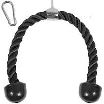 Deluxe Tricep Rope Cable Attachment, 27 &amp; 36 Inch with 4 Colors, Exercise Machin