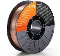 VEVOR Solid MIG Welding Wire ER70S-6 0.03-inch 11LBS Mild Steel MIG Welding Wire