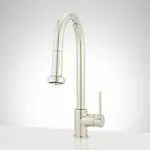 Signature Hardware 465183 Ridgeway 1.8 GPM Single Handle Pull-Down Kitchen Faucet Finish: Oil Rubbed Bronze