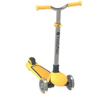 Y Glider Kiwi Scooter for Kids Ages 3-8, 3 Wheel Scooter with LED Wheels