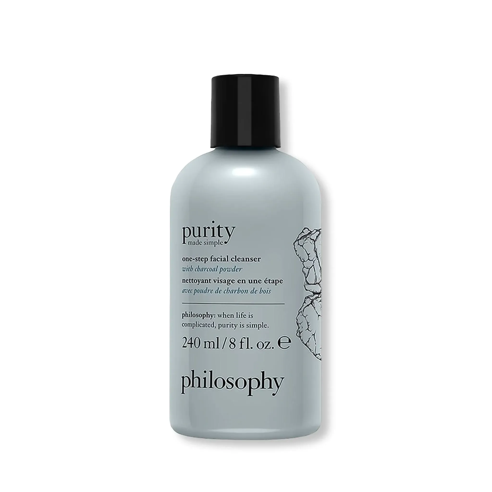 Philosophy Purity Made Simple One-Step Facial Cleanser with Charcoal Powder, 8 oz