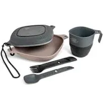 6-Piece Camping Mess Kit with Bowl, Plate, Camp Cup, and Switch Spork Utensil Se