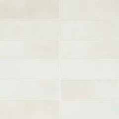 Bedrosians Celine 2" x 6" Matte Porcelain Floor & Wall Tile Color: White