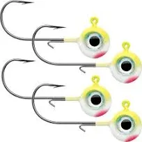 VMC Neon Moon Eye Jig 1/16 Pink Fire UV, Multi, One Size (NME116-PFU)