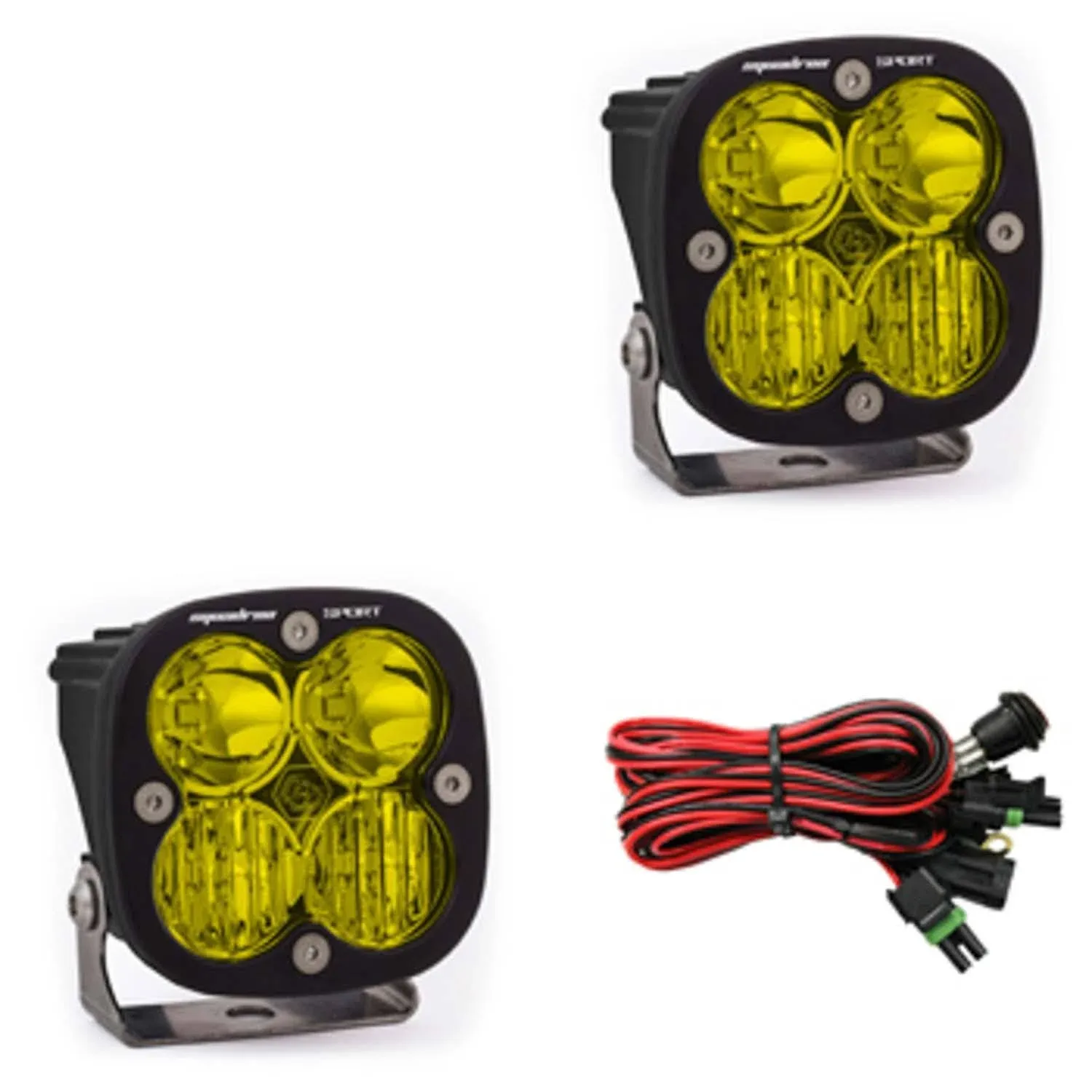 Baja Designs Squadron Sport Driving / Combo - Amber LED Light Pair