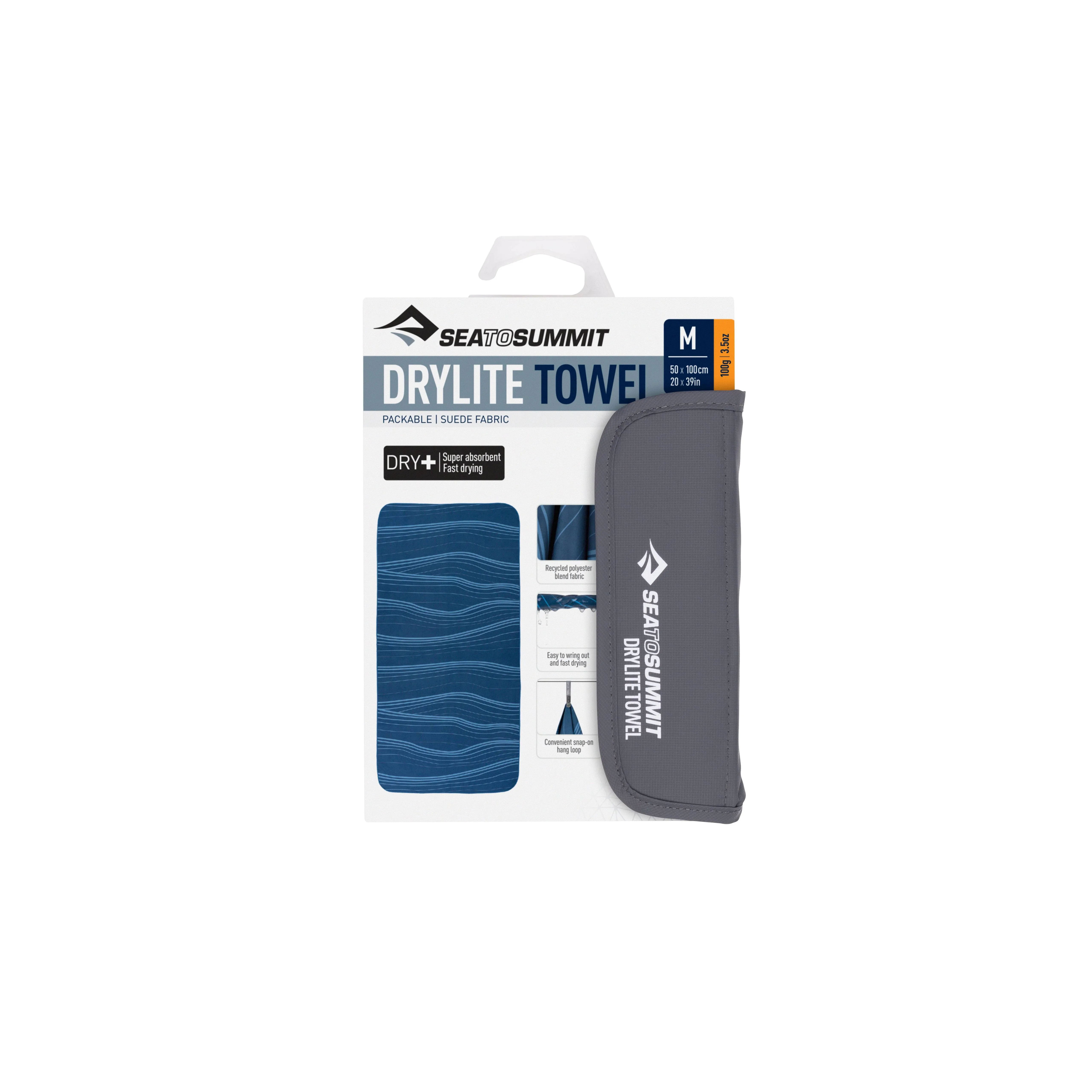 Sea to Summit Drylite Towel, Medium / Atlantic Wave