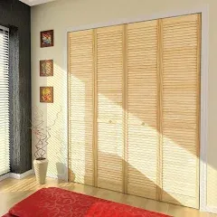 Louvered Wood Bi-Fold Door Kimberly Bay