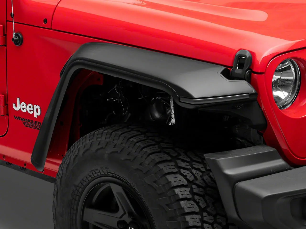 2018 Jeep Wrangler Bushwacker Hyperform Fender Flares 11950-07