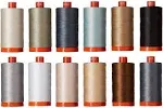 Aurifil Piece and Quilt Collection Neutrals Thread Kit