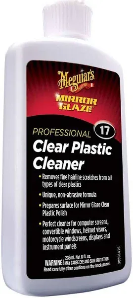 Meguiar's M1708 Mirror Glaze Clear Plastic Cleaner