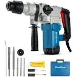 DongCheng 1-1/8 Inch SDS-Plus Rotary Hammer Drill with Safety Clutch, 9.2 Amp...