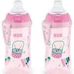 Nuk Active Sippy Cup, 10 oz, 2 Pack, 8+ Months, Girl, Pink