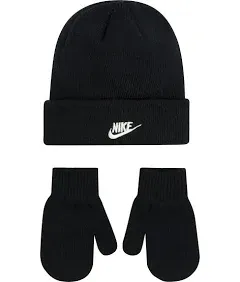 Nike Baby Boys Beanie and Mittens 2 Piece Set  12-24 Months